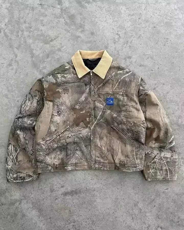 Street Style American Y2K Retro Rivet Leather Jacket Mens Letter Embroidered Hollow Oversized Coat Punk Rock Motorcycle Clothing