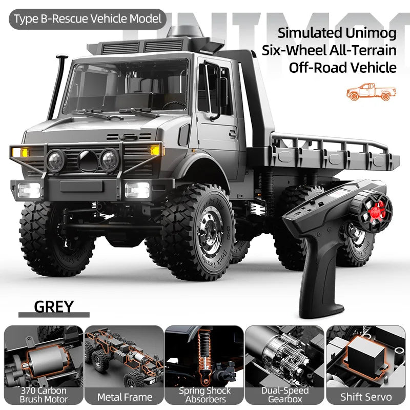 JJRC C8823 Rc 1:18 Scale Remote Control Off-Road Car Six-Wheel Drive Climbing Toy Full Proportion Rc Truck Toy Boys Gift