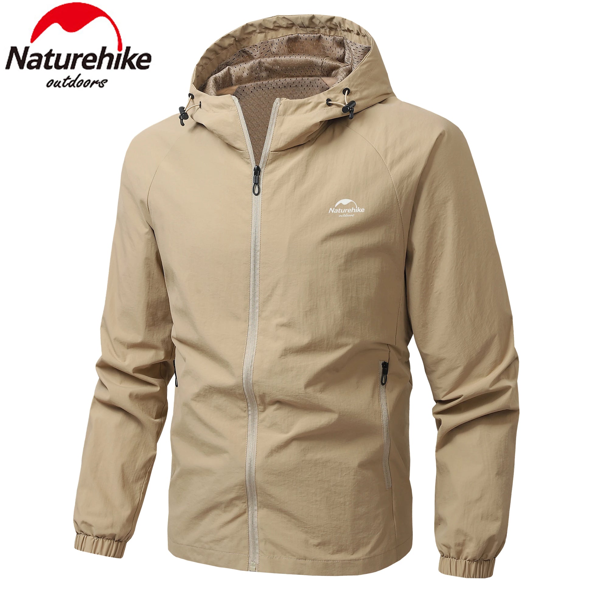 Naturehike Windbreaker Men Tactical Jacket Waterproof Outdoor Hooded Coat Sports Military European Field Climbing Thin Outwear