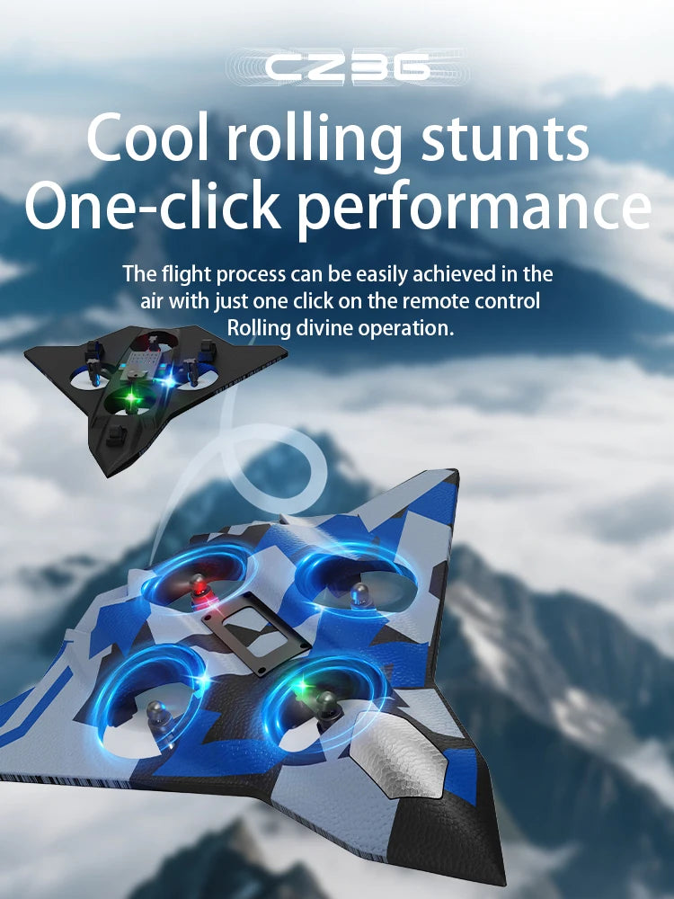 CZ36 Foam RC Aircraft Stunt Surround Upgraded Glider, Multi - player Interactive Toy Capable of Throw - to - Fly