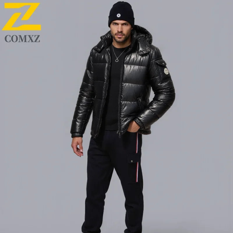 2024 New Men's Short Down Jacket Korean Style Trendy Winter Coat Fashionable Stylish Warm Puffer Jacket