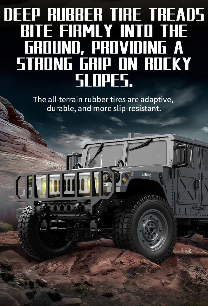 C8835 Remote Control Car 1:16 2.4G 4WD Military Truck Off-Road Rc Vehicle Climbing Toy For Kids Adults Gift Summer Outdoor Hobby