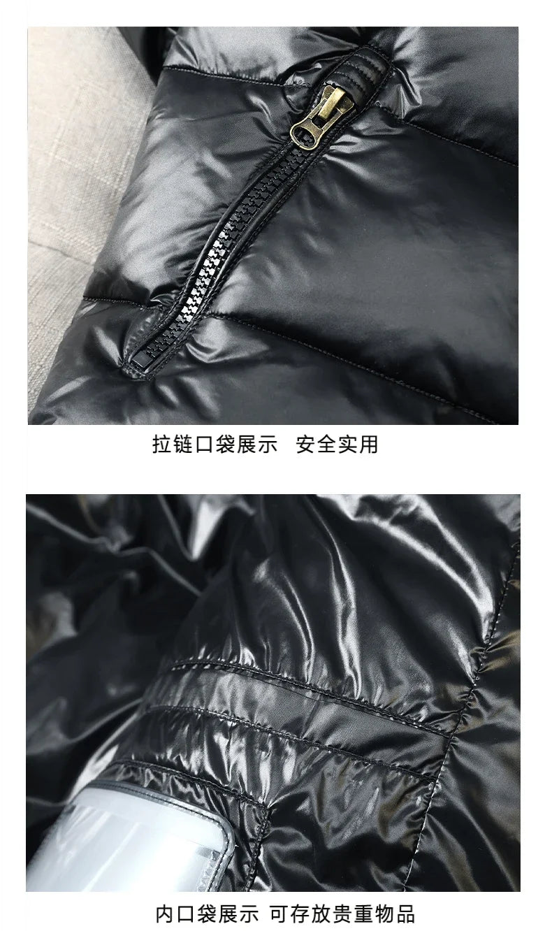 2024 New Men's Short Down Jacket Korean Style Trendy Winter Coat Fashionable Stylish Warm Puffer Jacket