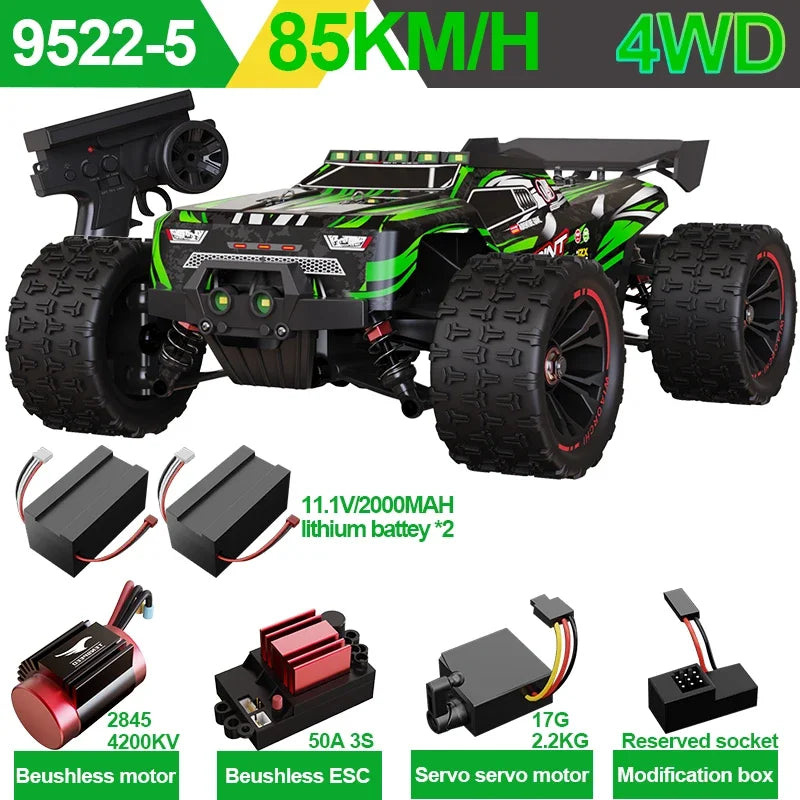 SCY9522PRO 85KM/H High Speed RC Car Brushless 4WD Off-Road Drift Remote Control Car 1:16 Professional Racing Cars SCY9522 50KM/H