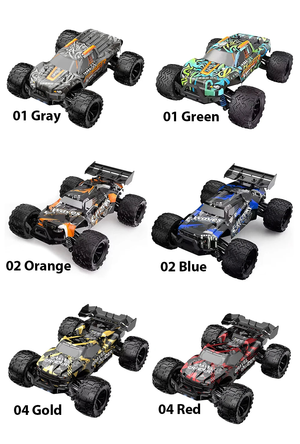 1:14 4WD RC Car Toy - 4x4 Off Road Drift Racing, 45KM/h Super Brushless High Speed - Waterproof Remote Control Truck for Kids
