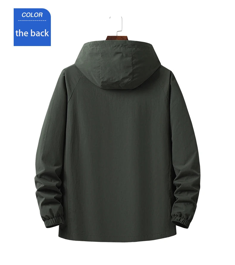 Naturehike Windbreaker Men Tactical Jacket Waterproof Outdoor Hooded Coat Sports Military European Field Climbing Thin Outwear