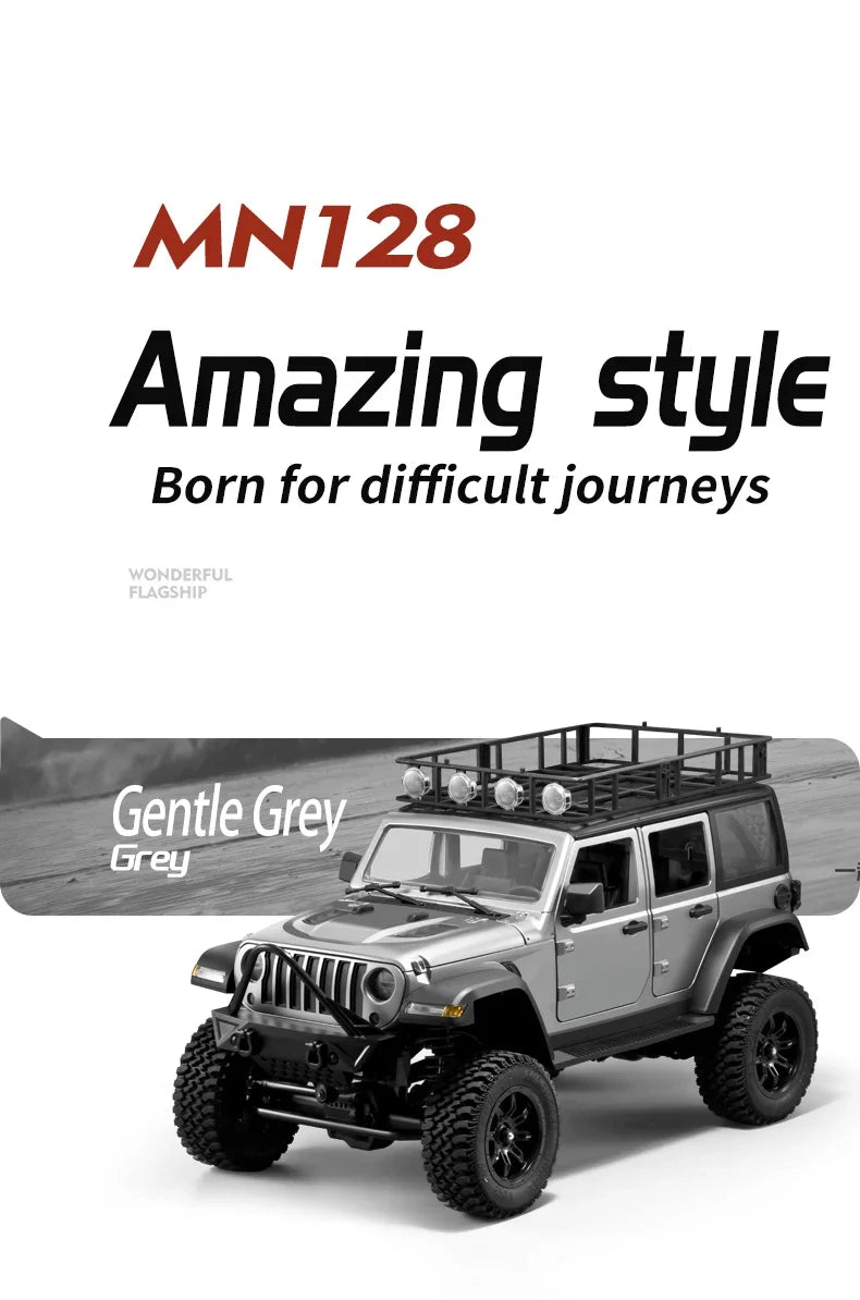 MN MODEL 1:12 Panda RC 4X4 Diving Wading Off-road Car Rock Crawler All Terrain Vehicle Buggy SUV Climbing Truck Toy for Adult