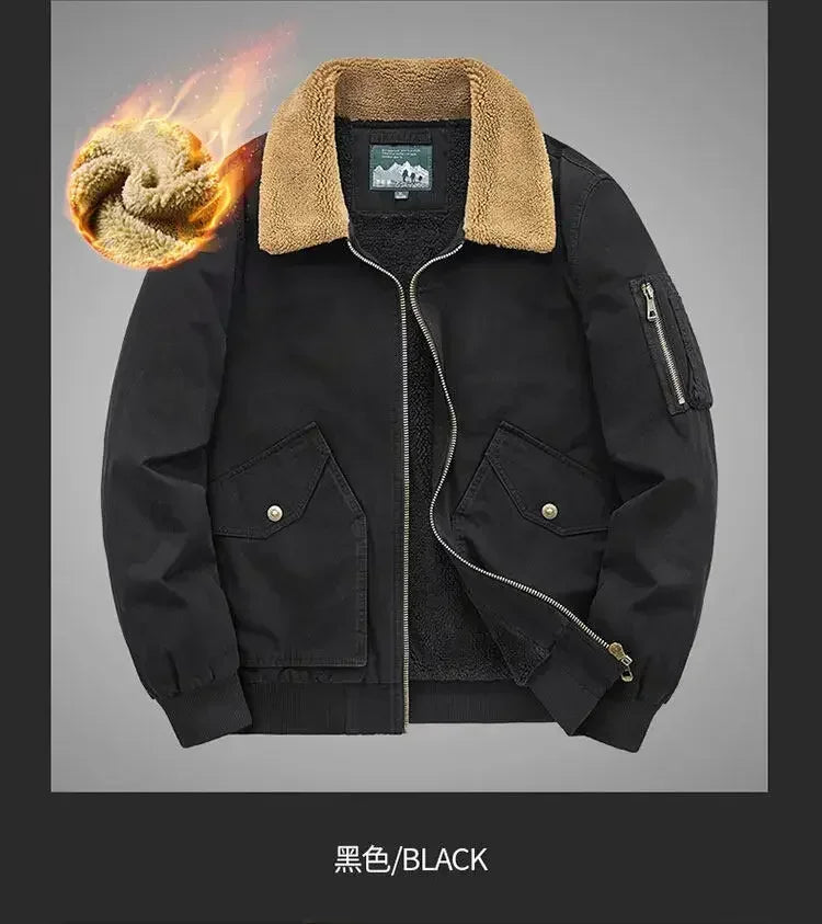 Men's Cotton Winter Clothes New Thick Casual Cotton-padded Men Clothing Lapel Warmth Thick Down Jacket Youth Thick Down Jackets