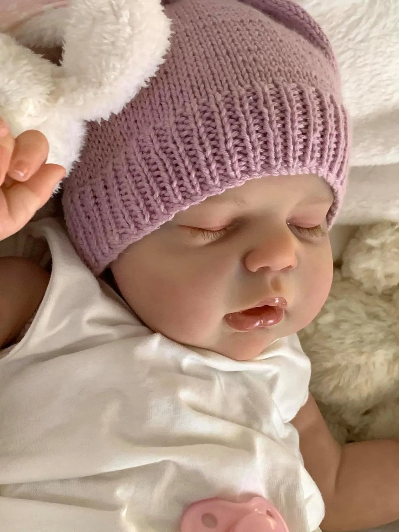 NPK 22inch Alexis Reborn Doll - Newbaby Size Lifelike Soft Touch Cuddly Baby with 3D Skin And Visible Veins High Quality