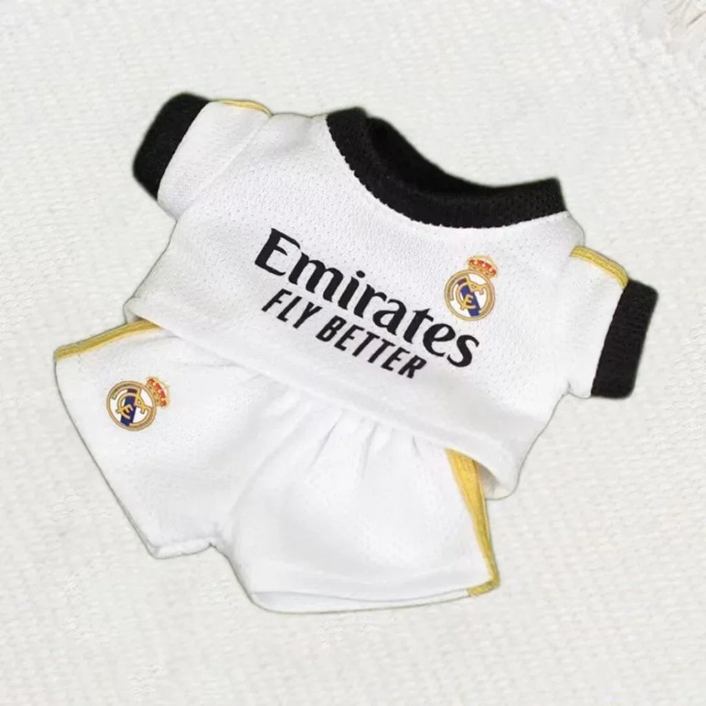 17cm Labubu Football Vinyl Pendant Doll Size 7 V1V2 V3 DIY Clothing Set Sportswear for Kids Creative Child Gift Toy