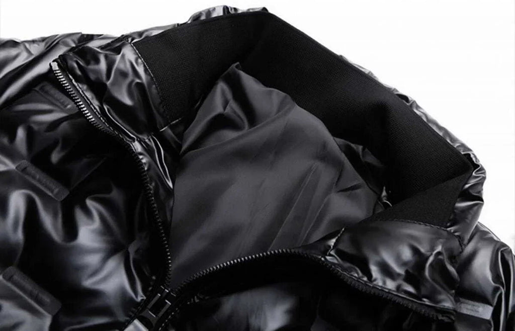 Man Padded Coat Glossy Parkas Lightweight Puffer Down Jackets For Men Short Padding Winter Korean Style Warm Clothes Models Hot