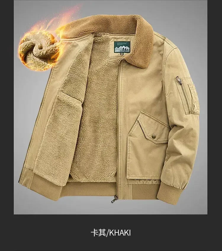 Men's Cotton Winter Clothes New Thick Casual Cotton-padded Men Clothing Lapel Warmth Thick Down Jacket Youth Thick Down Jackets