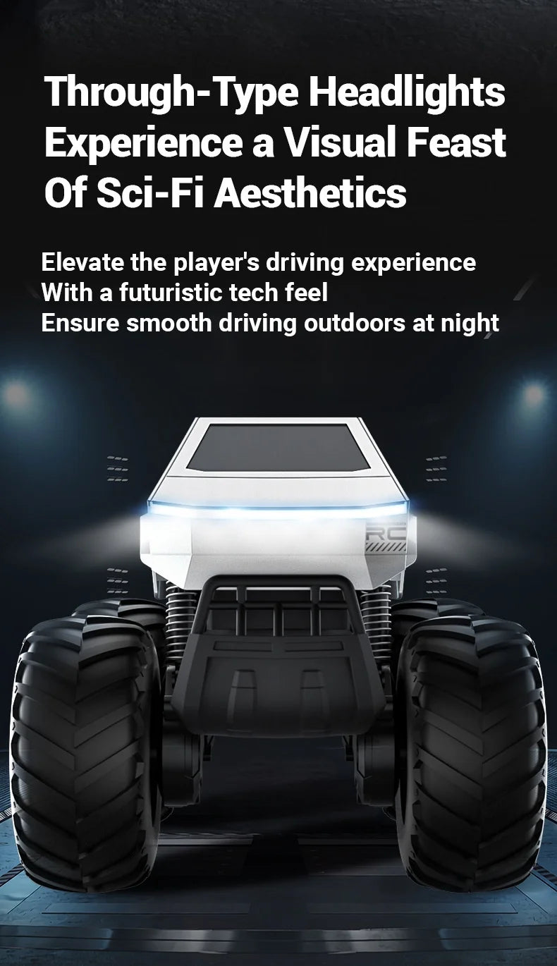JJRC 1:18Q185 Amphibious RC Crawler 4WD Waterproof Off-Road Stunt Car 2.4GHz Kids Remote Control Toy All-Terrain Water Land Gift