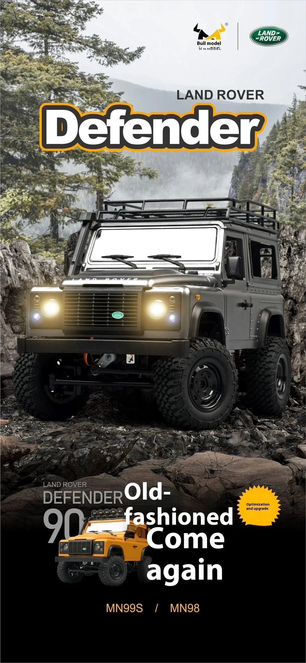 MN MODEL 1/12 4x4 Diving RC Panda Tour Vehicle Defender Off-Road Car Rock Crawler Wading Climbing Truck Collection Toy for Adult