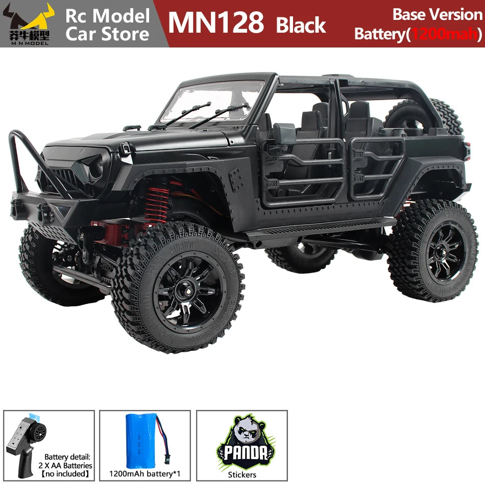 MN MODEL 1:12 Panda RC 4X4 Diving Wading Off-road Car Rock Crawler All Terrain Vehicle Buggy SUV Climbing Truck Toy for Adult