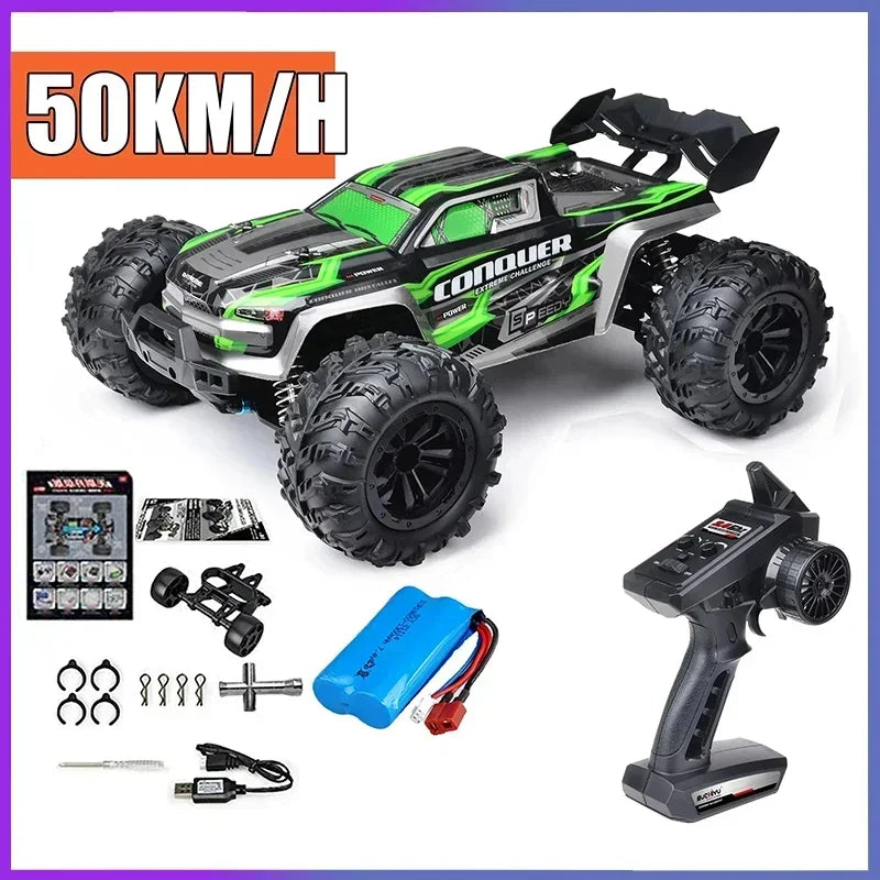 1:16 70km/h Super Brushless 50km/h Brushed RC Car 4x4 Off Road Remote Control High Speed Drift Racing Truck Toy Kids Adults