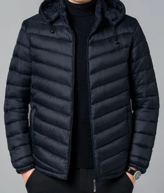 Man Padded Coat Hooded Down Jackets For Men Lightweight Puffer Padding Winter Parkas Young On Sale New In & Modern Outer Casual