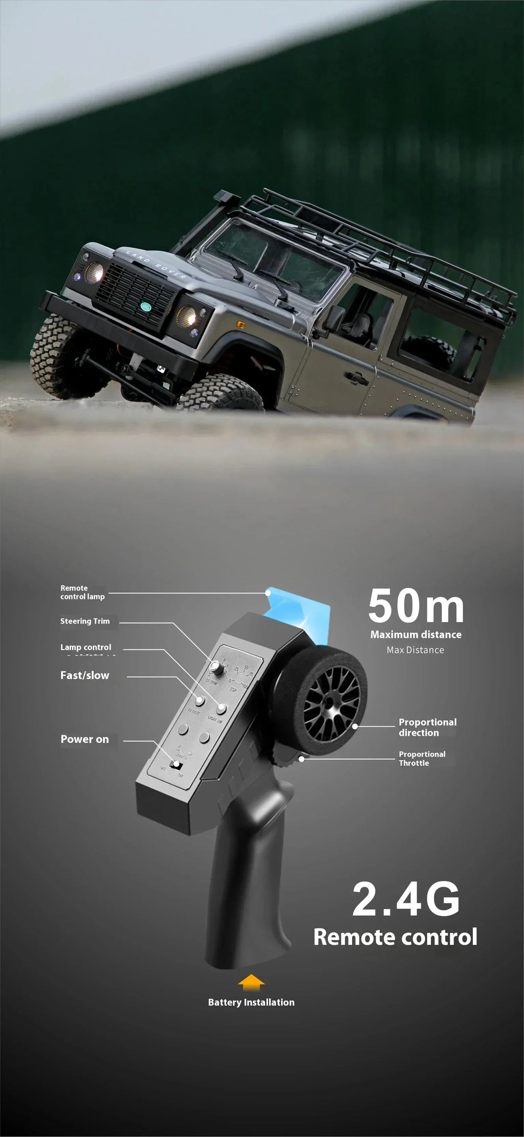 MN MODEL 1/12 4x4 Diving RC Panda Tour Vehicle Defender Off-Road Car Rock Crawler Wading Climbing Truck Collection Toy for Adult