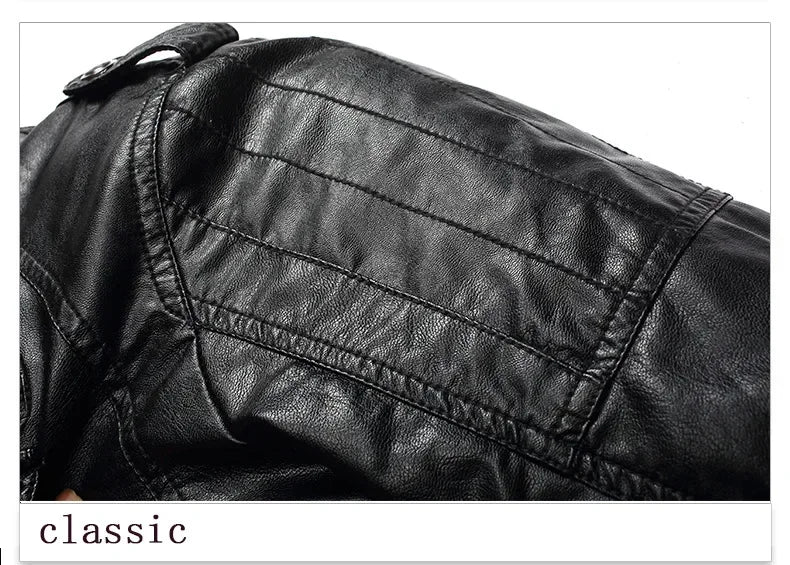 Plus Velvet Pu Leather Jacket Casual Blazer Jackets Men's Slim Fit Coats Jacket Streetwear Man Outerwear Leather Suit Vintage
