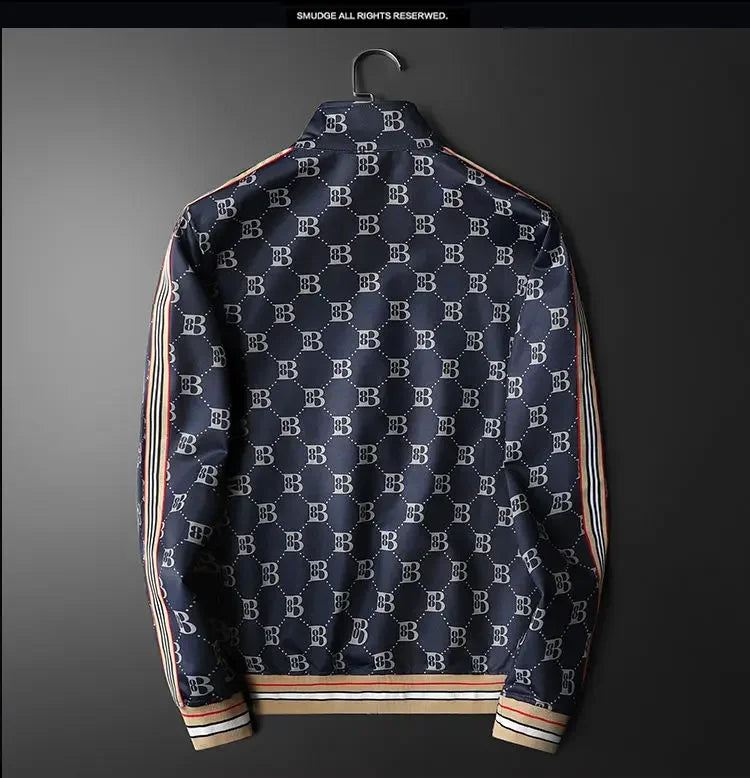 New autumn/winter fashion jacket trend versatile cardigan jacket men's light luxury slim fit outerwear
