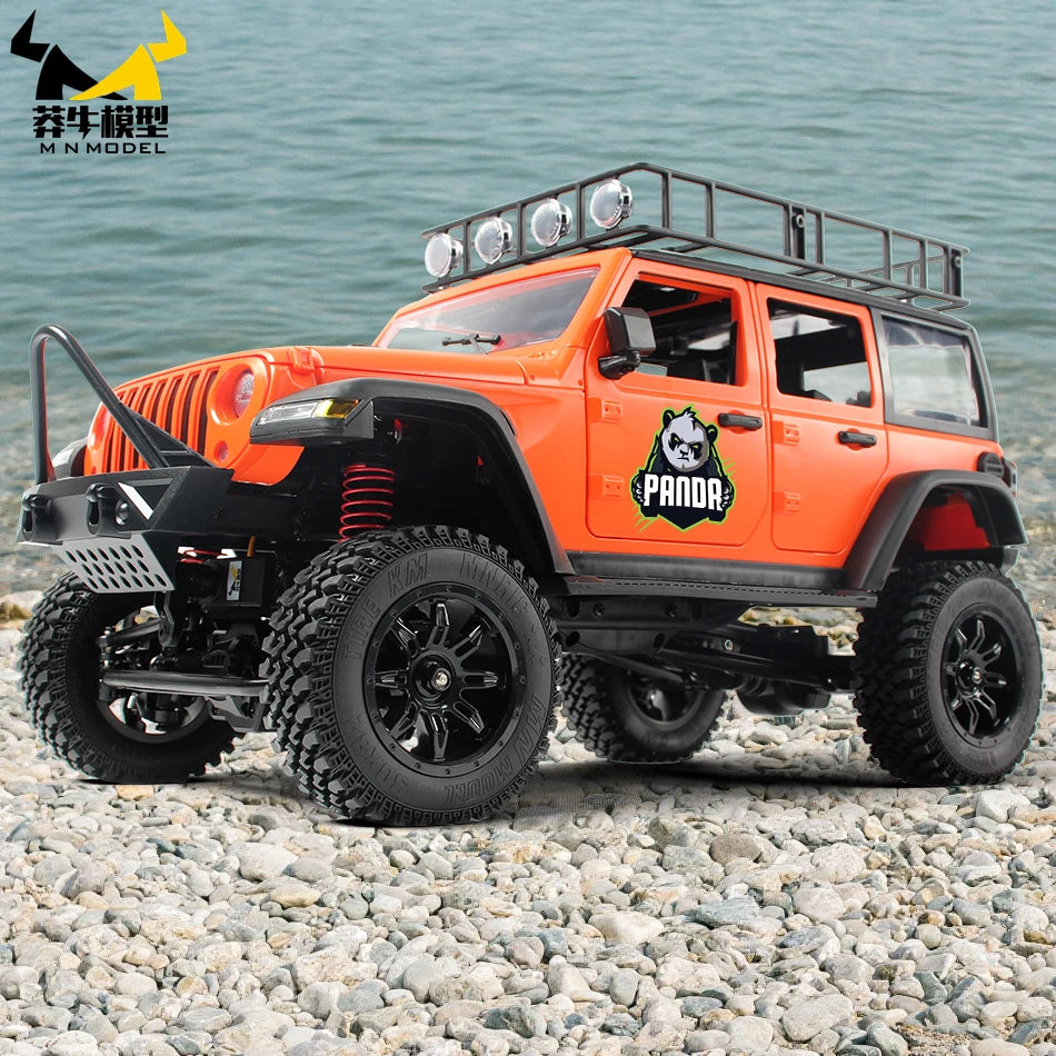 MN MODEL 1:12 Panda RC 4X4 Diving Wading Off-road Car Rock Crawler All Terrain Vehicle Buggy SUV Climbing Truck Toy for Adult