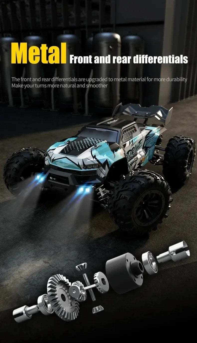 1:16 70km/h Super Brushless 50km/h Brushed RC Car 4x4 Off Road Remote Control High Speed Drift Racing Truck Toy Kids Adults