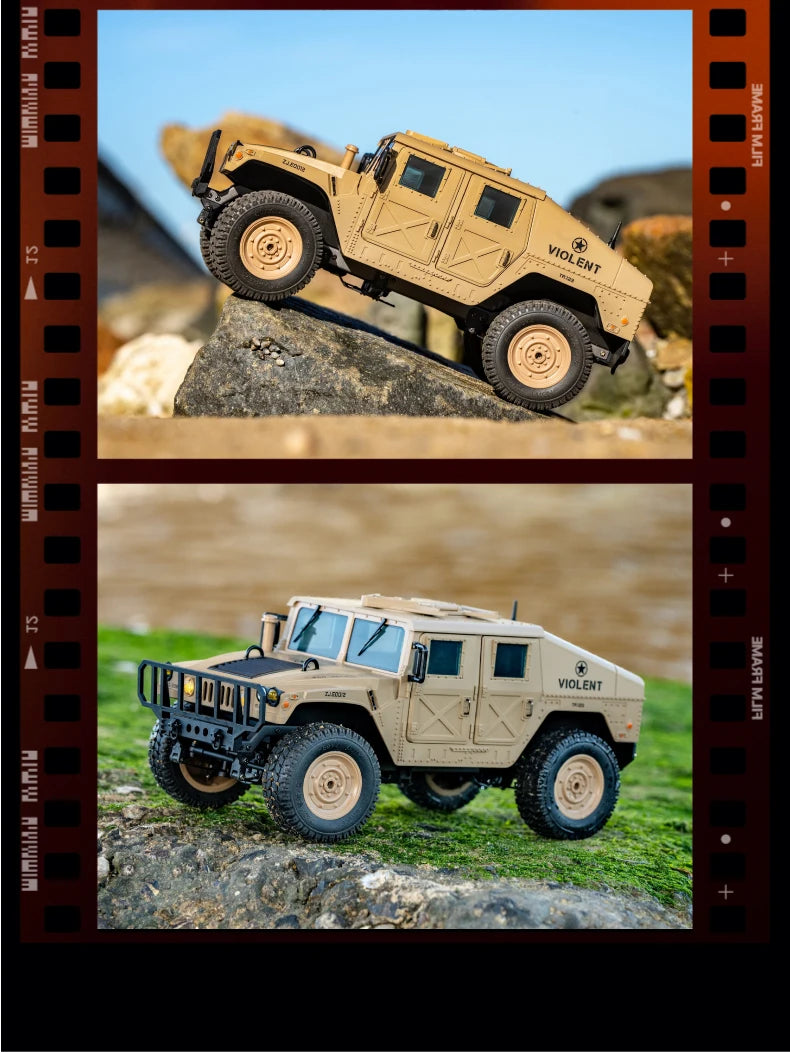 C8835 Remote Control Car 1:16 2.4G 4WD Military Truck Off-Road Rc Vehicle Climbing Toy For Kids Adults Gift Summer Outdoor Hobby