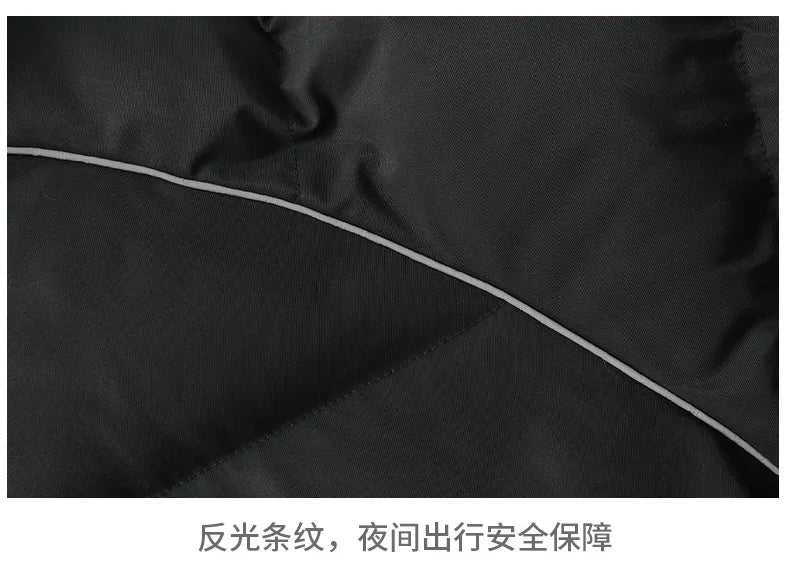2025 Men's High-Quality Mid-Length Jacket Coat, Winter Thick and Warm Overcoat, Pure Color Youth Cotton Coat Jacket,Outdoor Coat
