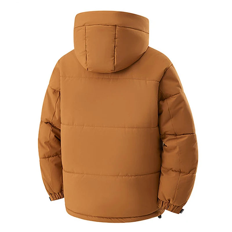 Winter Man Windproof Casual Puffer Jacket Men Thicken Outdoor Detachable Hat Jacket Man Multi Pocket Loose Parka Windbreaker 8XL