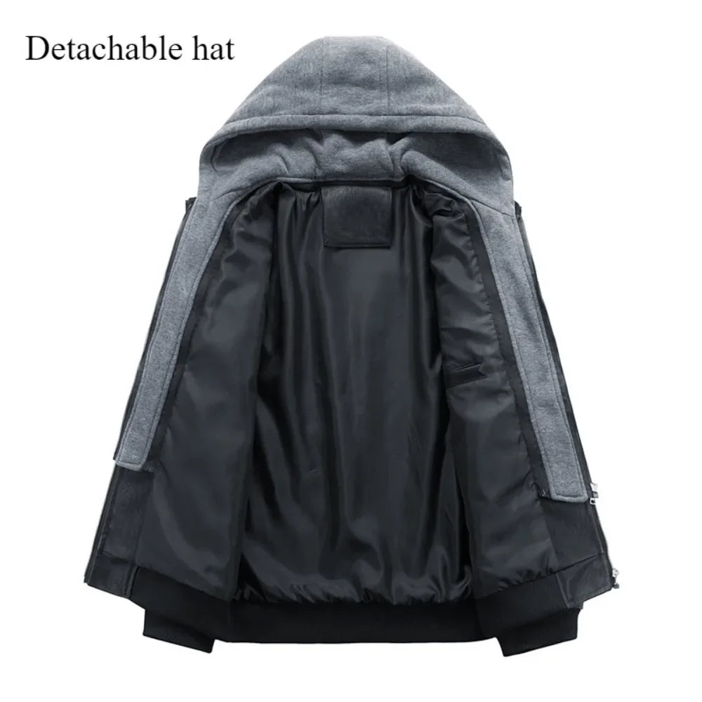Men's Leather Jackets for Men Autumn Winter Motorcycle PU Jacket Streetwear Outdoor Coats Loose Jacket