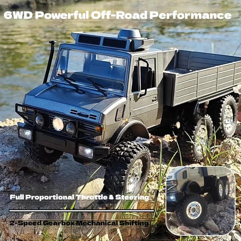 JJRC C8823 Rc 1:18 Scale Remote Control Off-Road Car Six-Wheel Drive Climbing Toy Full Proportion Rc Truck Toy Boys Gift