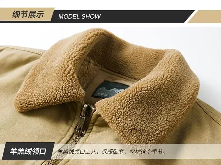 Men's Cotton Winter Clothes New Thick Casual Cotton-padded Men Clothing Lapel Warmth Thick Down Jacket Youth Thick Down Jackets