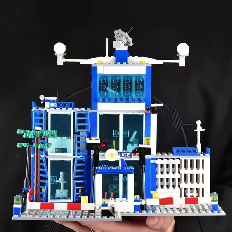 New 760PCS Building Blocks Police Station Military City Construction Set DIY Figures Bricks Educational Toy For Kids Adults Gift