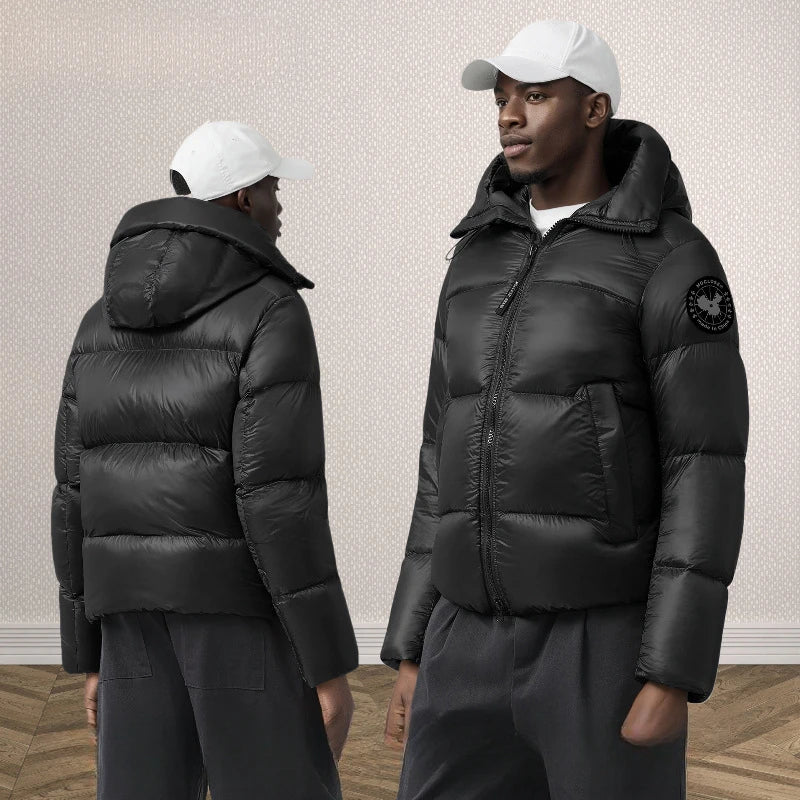 W2EJOURNEY EU US Size High Quality Vintage Autumn Winter Outdoor Streetwear Men and Women Warm Hooded Puffer  DownJacket