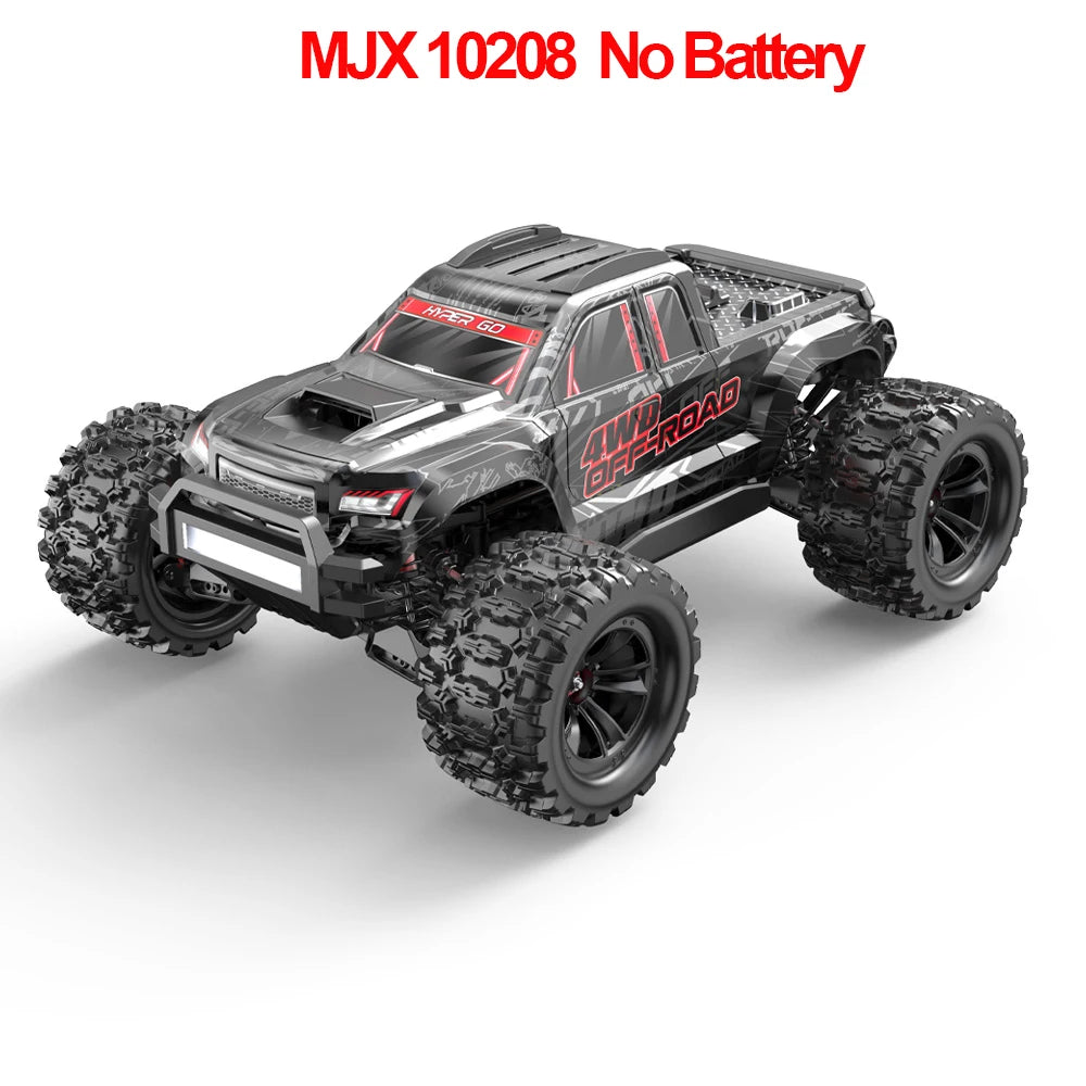 MJX 10208 Upgraded V2 Monster Super Large 4WD Brushless 1/10 High Speed RC Professional Bigfoot Off road Remote Control Vehicle