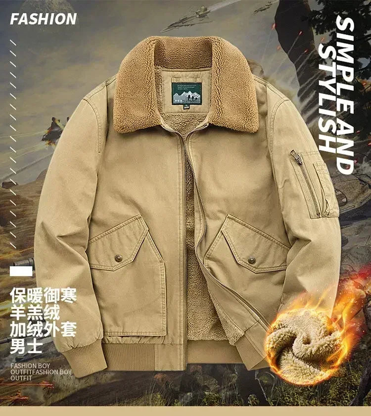 Men's Cotton Winter Clothes New Thick Casual Cotton-padded Men Clothing Lapel Warmth Thick Down Jacket Youth Thick Down Jackets