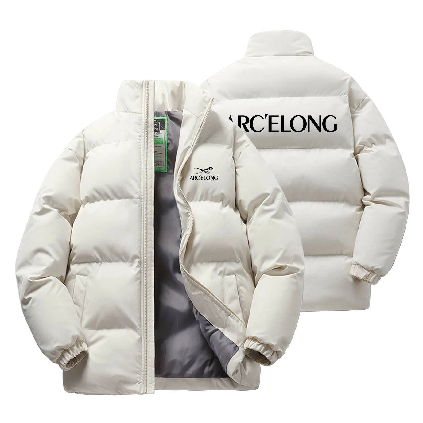 New Printed Winter Thick Sports Men's and Women's Trendy Stand Up Collar Long Sleeved Warm and Comfortable Casual Cotton Jacket