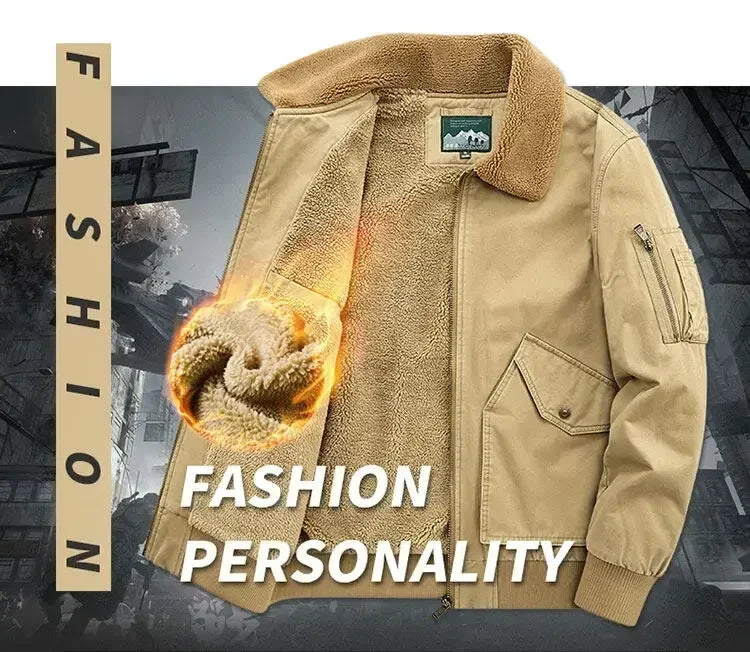 Men's Cotton Winter Clothes New Thick Casual Cotton-padded Men Clothing Lapel Warmth Thick Down Jacket Youth Thick Down Jackets
