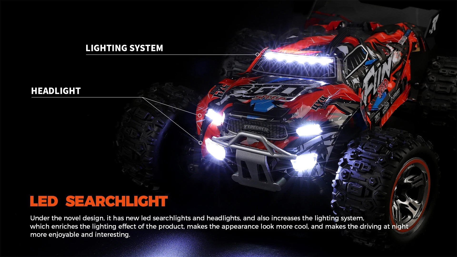 Wltoys 184008 1/18 Scale 2.4G RC Car Brushless Motor ESC 4WD Off-Road High Speed 60Km/H 3-in-1 Racing Toy for Boys
