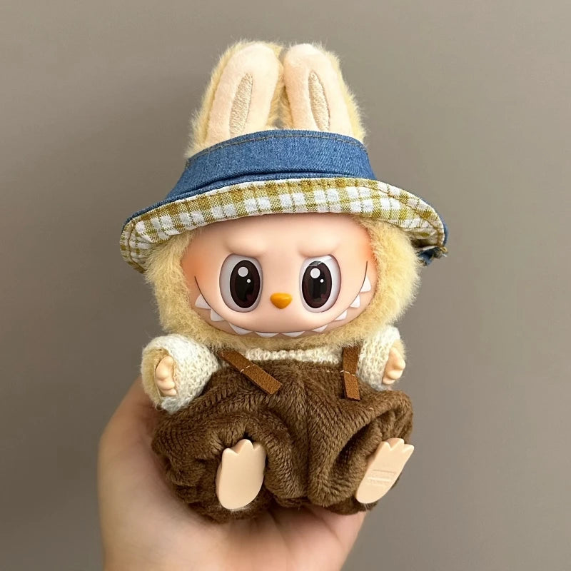 Labubu Doll Clothes Set for V1/V2 Ropa Labubu Dolls Strap Pants Set Cute Skirt Overalls Accessories Children's Toy Gifts