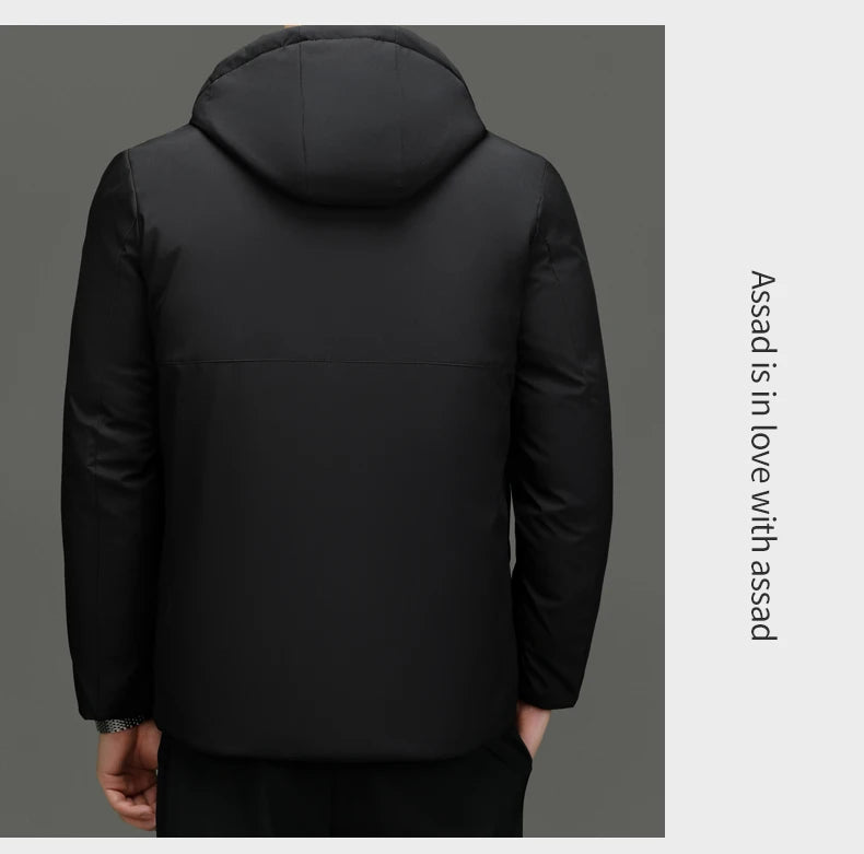 Top Grade Thicken Fashion Hooded Winter Warm Outerwear Designer Business Parka Coat Mens Newest Jacket Windbreaker