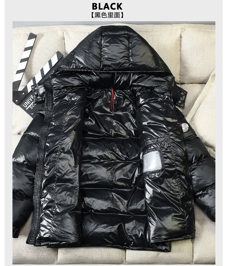 2024 New Men's Short Down Jacket Korean Style Trendy Winter Coat Fashionable Stylish Warm Puffer Jacket