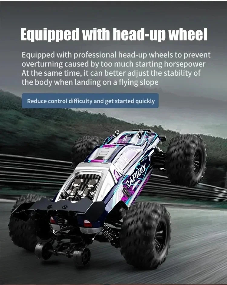 1:16 70km/h Super Brushless 50km/h Brushed RC Car 4x4 Off Road Remote Control High Speed Drift Racing Truck Toy Kids Adults