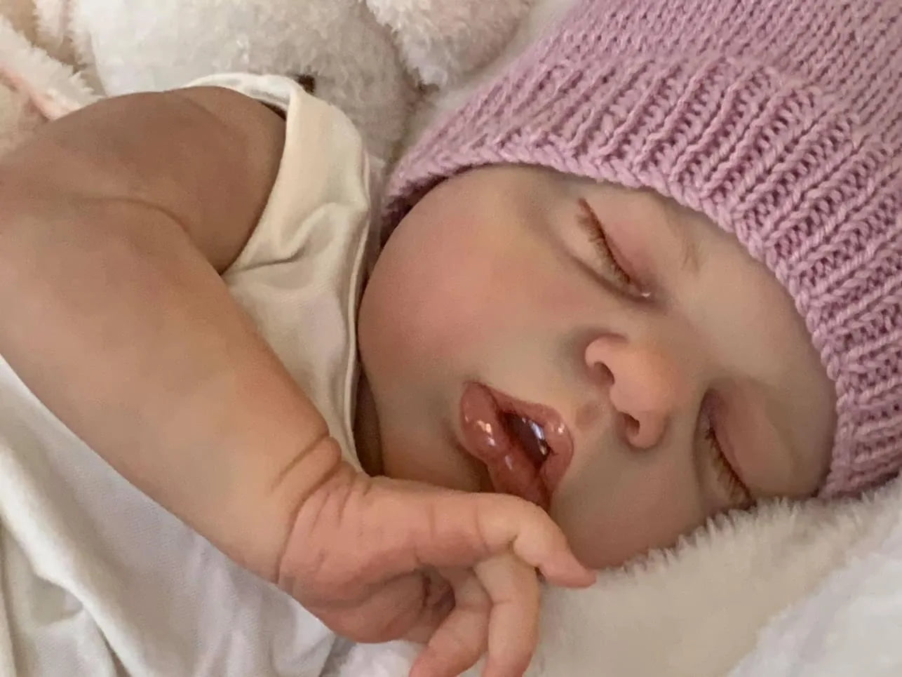 NPK 22inch Alexis Reborn Doll - Newbaby Size Lifelike Soft Touch Cuddly Baby with 3D Skin And Visible Veins High Quality