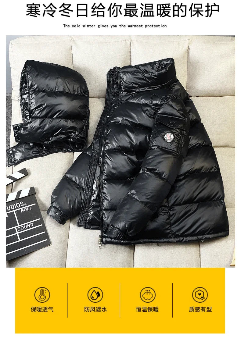 2024 New Men's Short Down Jacket Korean Style Trendy Winter Coat Fashionable Stylish Warm Puffer Jacket