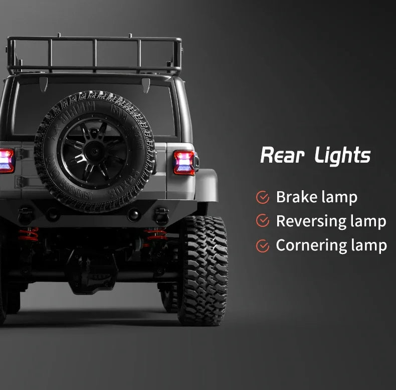 MN MODEL 1:12 Panda RC 4X4 Diving Wading Off-road Car Rock Crawler All Terrain Vehicle Buggy SUV Climbing Truck Toy for Adult