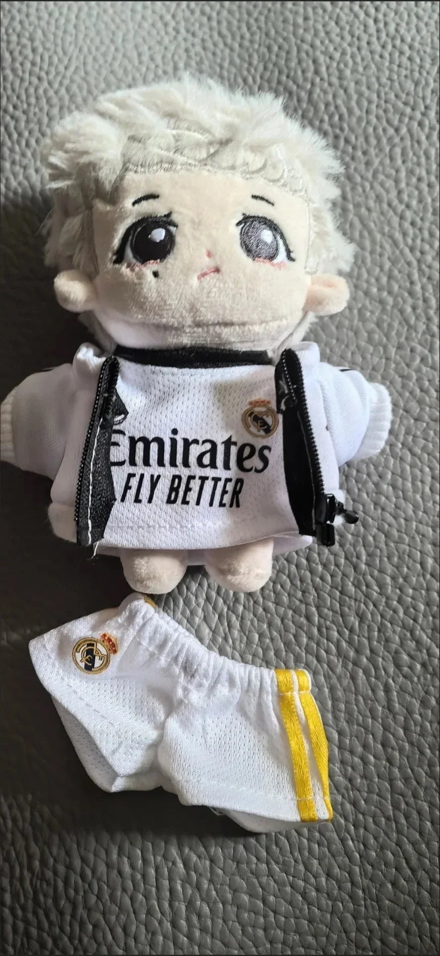 17cm Labubu Football Vinyl Pendant Doll Size 7 V1V2 V3 DIY Clothing Set Sportswear for Kids Creative Child Gift Toy