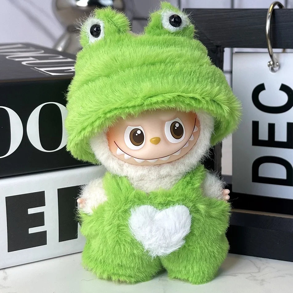 Labubu 4.0 The Monsters Pin The Monsters Forest Fairy Tale Series Clothes Cute Plush Duck Hook Weaving Clothes Doll Accessories