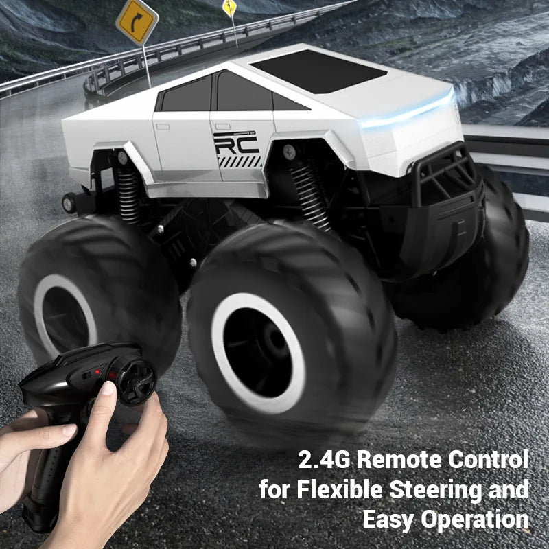 JJRC 1:18Q185 Amphibious RC Crawler 4WD Waterproof Off-Road Stunt Car 2.4GHz Kids Remote Control Toy All-Terrain Water Land Gift