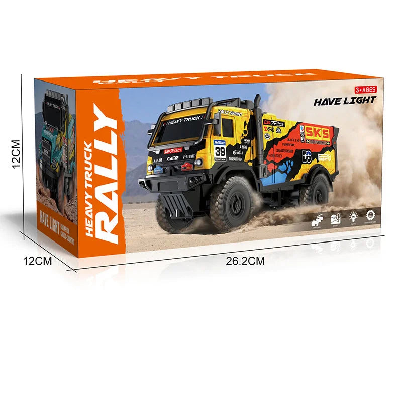 Remote Control Heavy Duty Race Trucks Rally Inspired Climbing Off-Road Vehicle With Lights Electric Models Kids Birthday Gifts